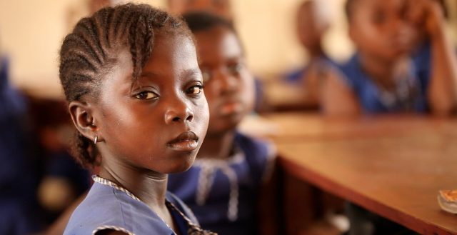 School girl in a classroom. Photo: Stephan Bachenheimer/GPE