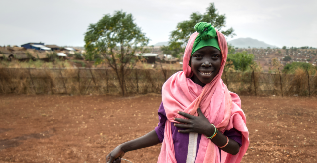 South Sudanese Girl(s) participating in COMPASS activities at the IRC Women and Girls Safe Space in Bombassi Refugee Camp, Ethiopia. Photo: IRC Ethiopia