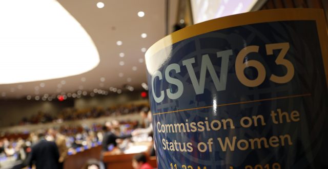 Closing session at CSW63. Photo: Ryan Brown/UN Women