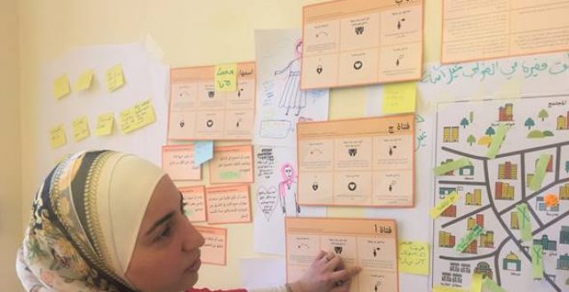 Girl-centred design training with practitioners in Amman, Jordan. Photo: GirlSPARKS