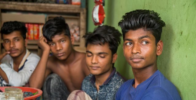 Adolescent boys in Dhaka. Photo: Nathalie Bertrams/GAGE