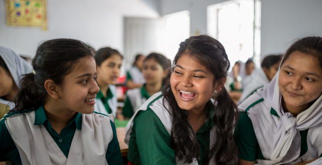 Students at school in Chittagong, Bangladesh. Photo: Nathalie Bertrams/GAGE