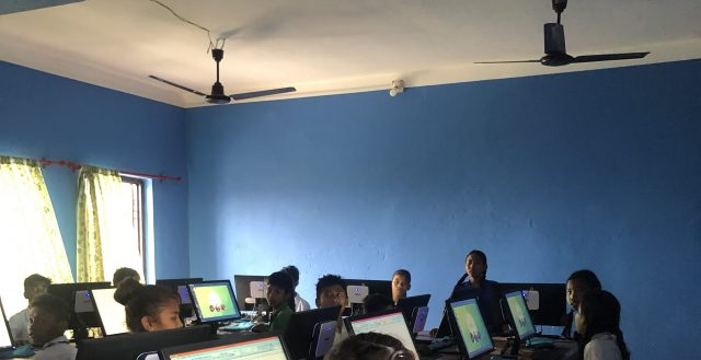 Girls in extra-curricular computer class. Photo: NISER