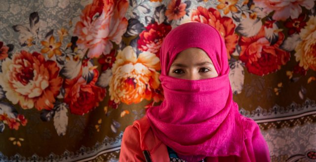 13-year-old girl living in an ITS in Jordan. Photo: Nathalie Bertrams/GAGE 2020